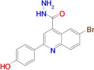 6-bromo-2-(4-hydroxyphenyl)quinoline-4-carbohydrazide