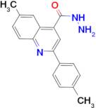 6-methyl-2-(4-methylphenyl)quinoline-4-carbohydrazide