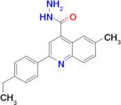 2-(4-ethylphenyl)-6-methylquinoline-4-carbohydrazide