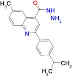 2-(4-isopropylphenyl)-6-methylquinoline-4-carbohydrazide