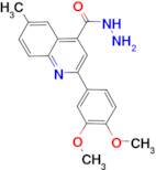 2-(3,4-dimethoxyphenyl)-6-methylquinoline-4-carbohydrazide