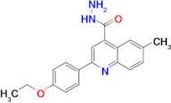 2-(4-ethoxyphenyl)-6-methylquinoline-4-carbohydrazide