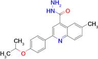 2-(4-isopropoxyphenyl)-6-methylquinoline-4-carbohydrazide