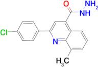 2-(4-chlorophenyl)-8-methylquinoline-4-carbohydrazide