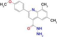 2-(4-methoxyphenyl)-6,8-dimethylquinoline-4-carbohydrazide