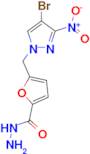 5-[(4-bromo-3-nitro-1H-pyrazol-1-yl)methyl]-2-furohydrazide