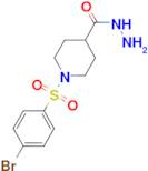 1-[(4-bromophenyl)sulfonyl]piperidine-4-carbohydrazide