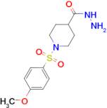 1-[(4-methoxyphenyl)sulfonyl]piperidine-4-carbohydrazide