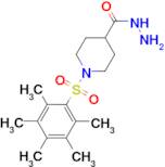 1-[(2,3,4,5,6-pentamethylphenyl)sulfonyl]piperidine-4-carbohydrazide