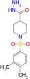 1-[(3,4-dimethylphenyl)sulfonyl]piperidine-4-carbohydrazide