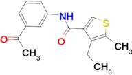 N-(3-acetylphenyl)-4-ethyl-5-methylthiophene-3-carboxamide