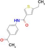 N-(4-acetylphenyl)-5-ethylthiophene-3-carboxamide