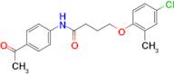 N-(4-acetylphenyl)-4-(4-chloro-2-methylphenoxy)butanamide