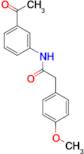 N-(3-acetylphenyl)-2-(4-methoxyphenyl)acetamide