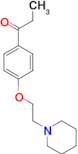 1-[4-(2-piperidin-1-ylethoxy)phenyl]propan-1-one