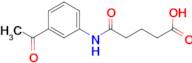 5-[(3-acetylphenyl)amino]-5-oxopentanoic acid