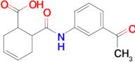 6-{[(3-acetylphenyl)amino]carbonyl}cyclohex-3-ene-1-carboxylic acid