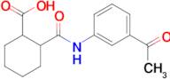 2-{[(3-acetylphenyl)amino]carbonyl}cyclohexanecarboxylic acid