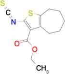 ethyl 2-isothiocyanato-5,6,7,8-tetrahydro-4H-cyclohepta[b]thiophene-3-carboxylate