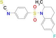 6-fluoro-1-[(4-isothiocyanatophenyl)sulfonyl]-2-methyl-1,2,3,4-tetrahydroquinoline