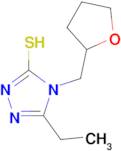 5-ethyl-4-(tetrahydrofuran-2-ylmethyl)-4H-1,2,4-triazole-3-thiol