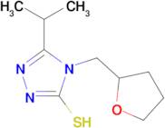 5-isopropyl-4-(tetrahydrofuran-2-ylmethyl)-4H-1,2,4-triazole-3-thiol