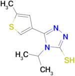 4-isopropyl-5-(5-methylthien-3-yl)-4H-1,2,4-triazole-3-thiol