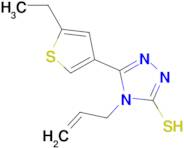 4-allyl-5-(5-ethylthien-3-yl)-4H-1,2,4-triazole-3-thiol