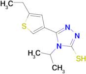 5-(5-ethylthien-3-yl)-4-isopropyl-4H-1,2,4-triazole-3-thiol