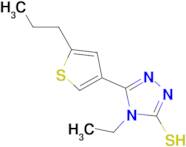 4-ethyl-5-(5-propylthien-3-yl)-4H-1,2,4-triazole-3-thiol