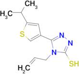 4-allyl-5-(5-isopropylthien-3-yl)-4H-1,2,4-triazole-3-thiol