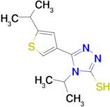 4-isopropyl-5-(5-isopropylthien-3-yl)-4H-1,2,4-triazole-3-thiol