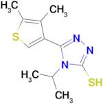 5-(4,5-dimethylthien-3-yl)-4-isopropyl-4H-1,2,4-triazole-3-thiol