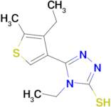 4-ethyl-5-(4-ethyl-5-methylthien-3-yl)-4H-1,2,4-triazole-3-thiol