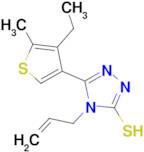 4-allyl-5-(4-ethyl-5-methylthien-3-yl)-4H-1,2,4-triazole-3-thiol