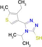 5-(4-ethyl-5-methylthien-3-yl)-4-isopropyl-4H-1,2,4-triazole-3-thiol