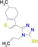 4-allyl-5-(6-methyl-4,5,6,7-tetrahydro-1-benzothien-3-yl)-4H-1,2,4-triazole-3-thiol