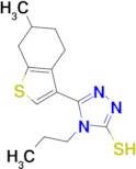 5-(6-methyl-4,5,6,7-tetrahydro-1-benzothien-3-yl)-4-propyl-4H-1,2,4-triazole-3-thiol