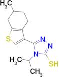 4-isopropyl-5-(6-methyl-4,5,6,7-tetrahydro-1-benzothien-3-yl)-4H-1,2,4-triazole-3-thiol