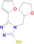 5-(2-furyl)-4-(tetrahydrofuran-2-ylmethyl)-4H-1,2,4-triazole-3-thiol