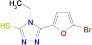 5-(5-bromo-2-furyl)-4-ethyl-4H-1,2,4-triazole-3-thiol