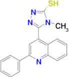 4-methyl-5-(2-phenylquinolin-4-yl)-4H-1,2,4-triazole-3-thiol