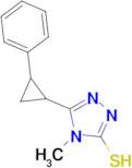 4-methyl-5-(2-phenylcyclopropyl)-4H-1,2,4-triazole-3-thiol