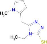 4-ethyl-5-[(1-methyl-1H-pyrrol-2-yl)methyl]-4H-1,2,4-triazole-3-thiol