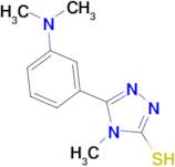 5-[3-(dimethylamino)phenyl]-4-methyl-4H-1,2,4-triazole-3-thiol