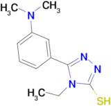 5-[3-(dimethylamino)phenyl]-4-ethyl-4H-1,2,4-triazole-3-thiol