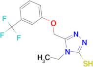 4-ethyl-5-{[3-(trifluoromethyl)phenoxy]methyl}-4H-1,2,4-triazole-3-thiol