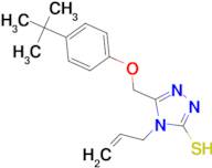 4-allyl-5-[(4-tert-butylphenoxy)methyl]-4H-1,2,4-triazole-3-thiol