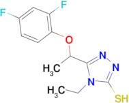 5-[1-(2,4-difluorophenoxy)ethyl]-4-ethyl-4H-1,2,4-triazole-3-thiol