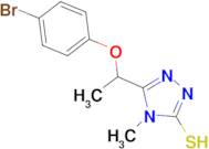 5-[1-(4-bromophenoxy)ethyl]-4-methyl-4H-1,2,4-triazole-3-thiol